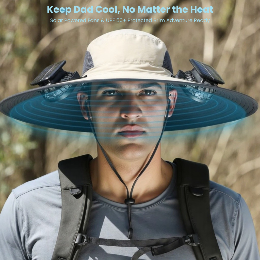 Aerynix BreezeCap™ Solar-Powered Cooling Hat